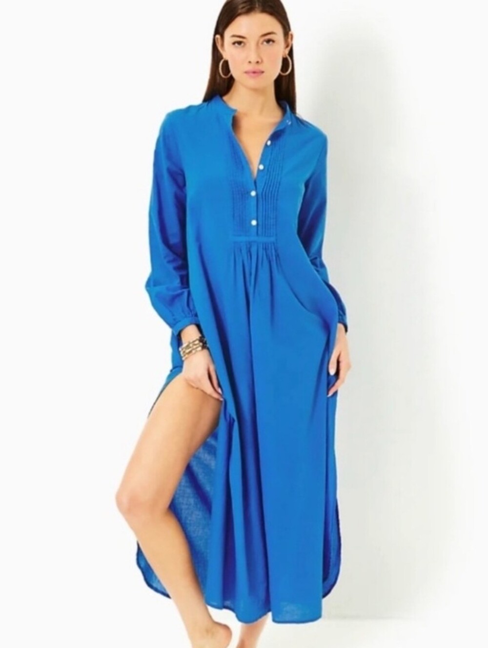 Lilly Pulitzer Blue Yassa Maxi Dress L